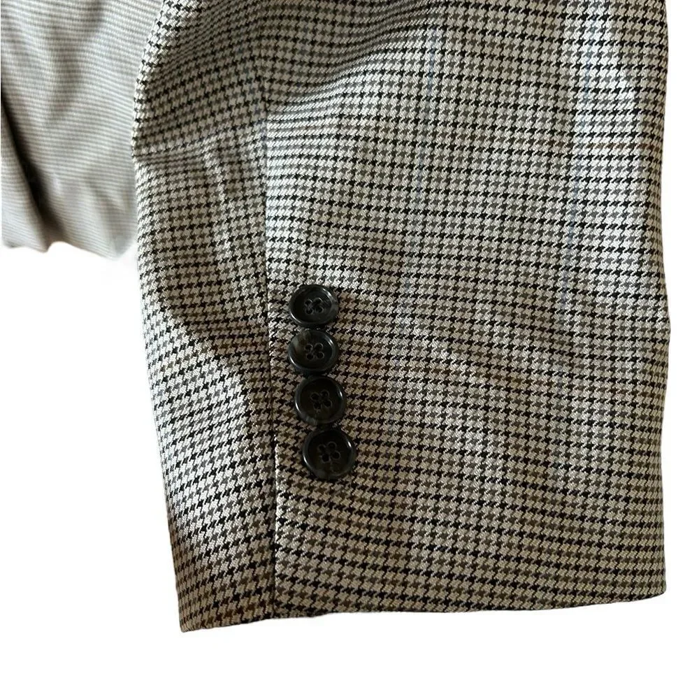 Club‎ Room by Macy’s Houndstooth Plaid Blazer 42 R